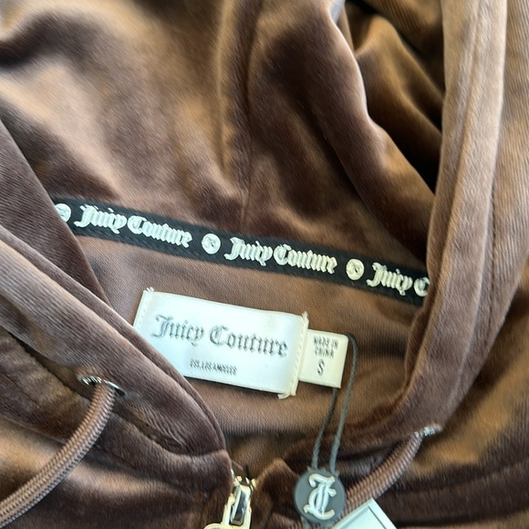Juicy couture OG BIG BLING VELOUR HOODIE - Picture 5 of 7